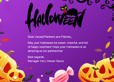 Henan Secco CEO Halloween hilsen budskab